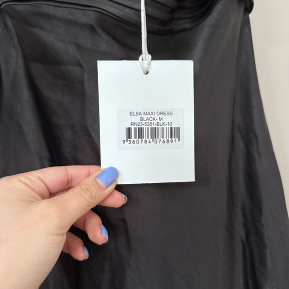 Runaway the label Elsa silk maxi dress in Black Evening Gown - Picture 6 of 8